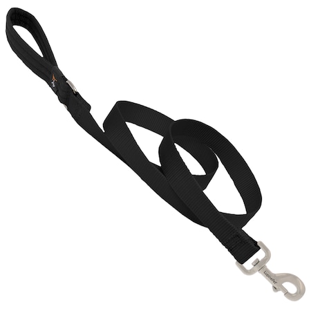 Lupine LupinePet Basic Solids Black Black Nylon Dog Leash 27559